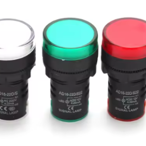 22mm Indicator Light 12V 24V 220V 380V LED Power Indicator Pilot Signal Light AD16-22DS Panel Mount Lamp Multicolor 20mA