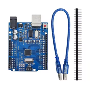 UNO R3 ATmega328P Development Board with Pin Header and USB Cable Compatible with Arduino IDE