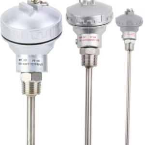 RTD PT100 50mm 100mm 200mm Temperature Sensor Probe 1/2″ NPT Thread Stainless Steel Terminal Head